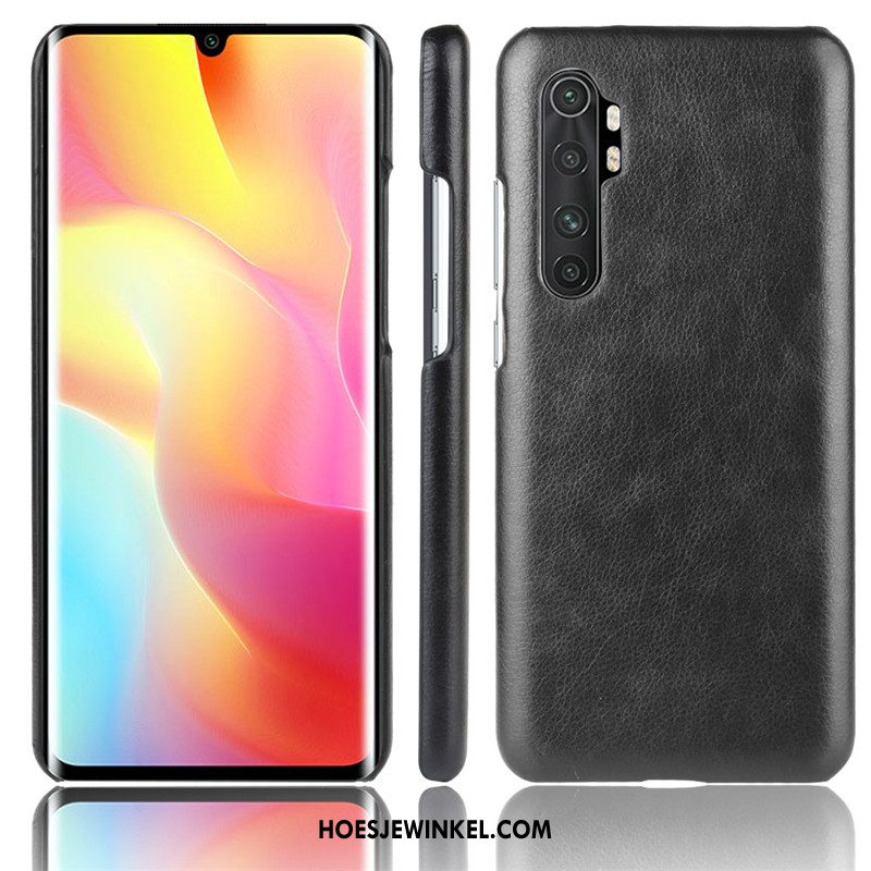 Xiaomi Mi Note 10 Lite Hoesje Leer Bescherming Mini, Xiaomi Mi Note 10 Lite Hoesje Hoes Patroon Beige