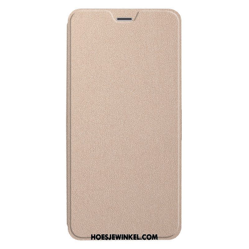 Xiaomi Redmi 5 Hoesje Anti-fall Leren Etui Diepe Kleur, Xiaomi Redmi 5 Hoesje Bescherming Mobiele Telefoon Beige