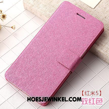 Xiaomi Redmi 5 Hoesje Anti-fall Rood Mobiele Telefoon, Xiaomi Redmi 5 Hoesje Folio Mini Braun Beige