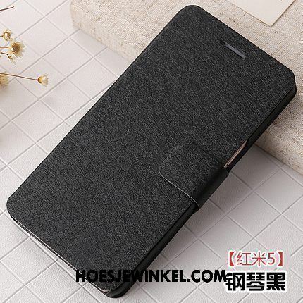 Xiaomi Redmi 5 Hoesje Anti-fall Rood Mobiele Telefoon, Xiaomi Redmi 5 Hoesje Folio Mini Braun Beige