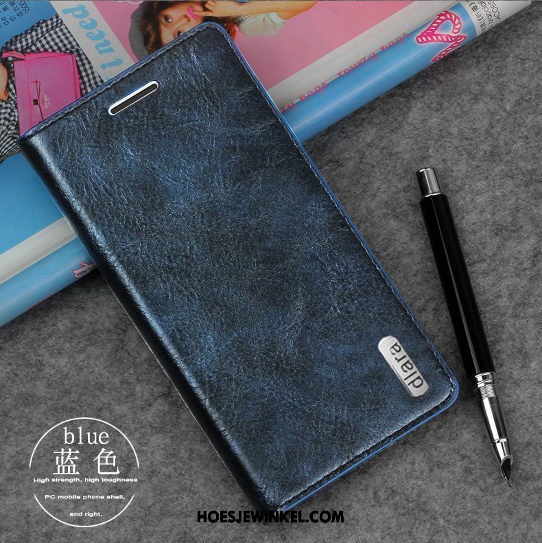 Xiaomi Redmi 5 Hoesje Blauw Mobiele Telefoon Leren Etui, Xiaomi Redmi 5 Hoesje Siliconen Hoes Beige