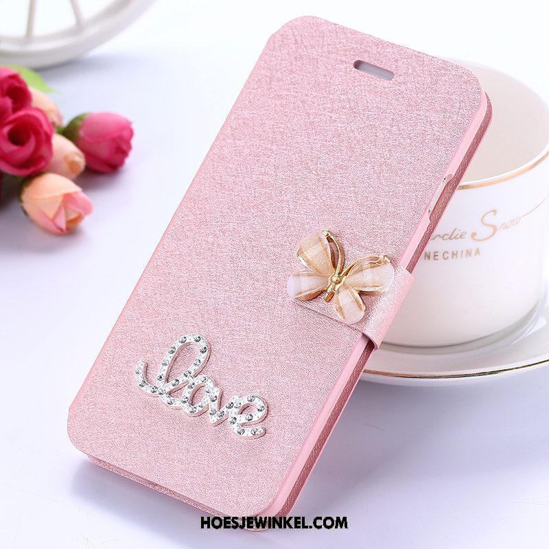 Xiaomi Redmi 5 Hoesje Met Strass Anti-fall Clamshell, Xiaomi Redmi 5 Hoesje Mini Rood Beige