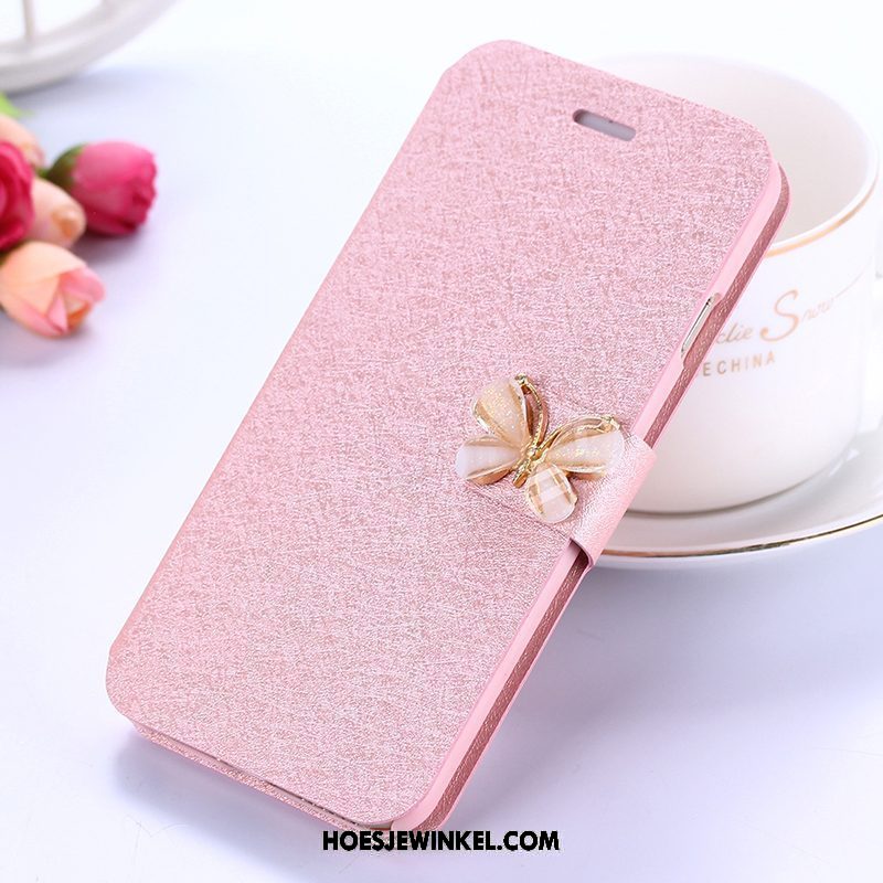 Xiaomi Redmi 5 Hoesje Met Strass Anti-fall Clamshell, Xiaomi Redmi 5 Hoesje Mini Rood Beige