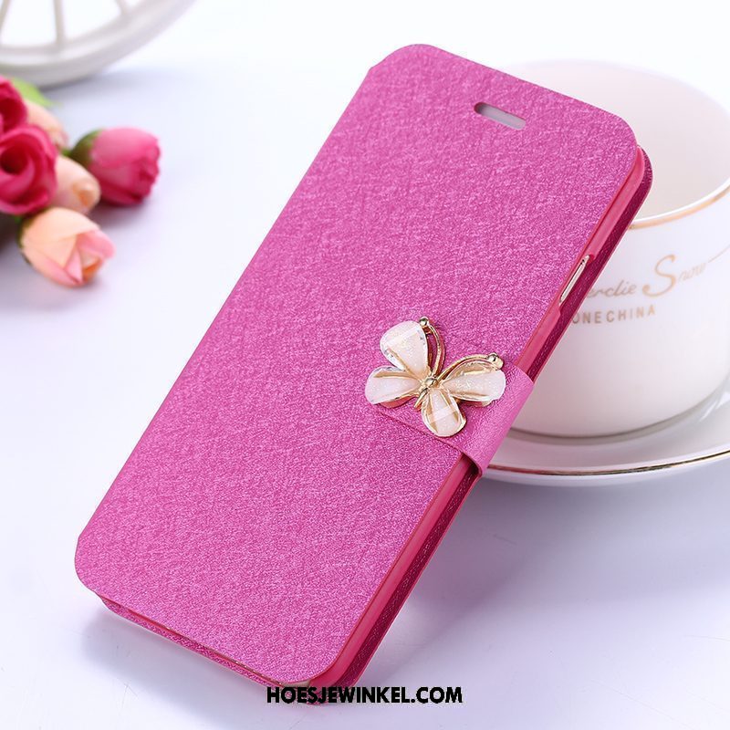 Xiaomi Redmi 5 Hoesje Met Strass Anti-fall Clamshell, Xiaomi Redmi 5 Hoesje Mini Rood Beige