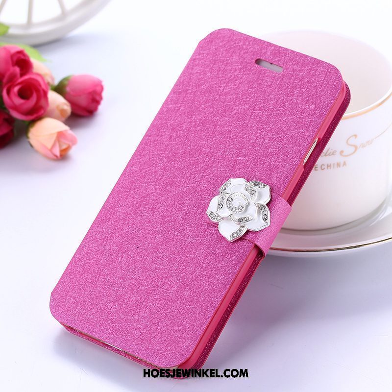 Xiaomi Redmi 5 Hoesje Met Strass Anti-fall Clamshell, Xiaomi Redmi 5 Hoesje Mini Rood Beige