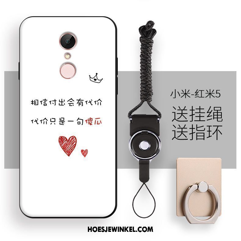 Xiaomi Redmi 5 Hoesje Mobiele Telefoon Lovers Roze, Xiaomi Redmi 5 Hoesje Rood Anti-fall Beige