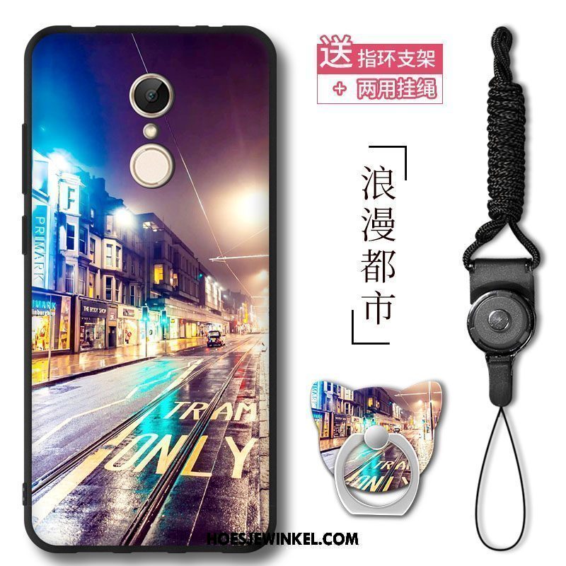 Xiaomi Redmi 5 Hoesje Mobiele Telefoon Mini Klittenband, Xiaomi Redmi 5 Hoesje Ring Hoes Beige