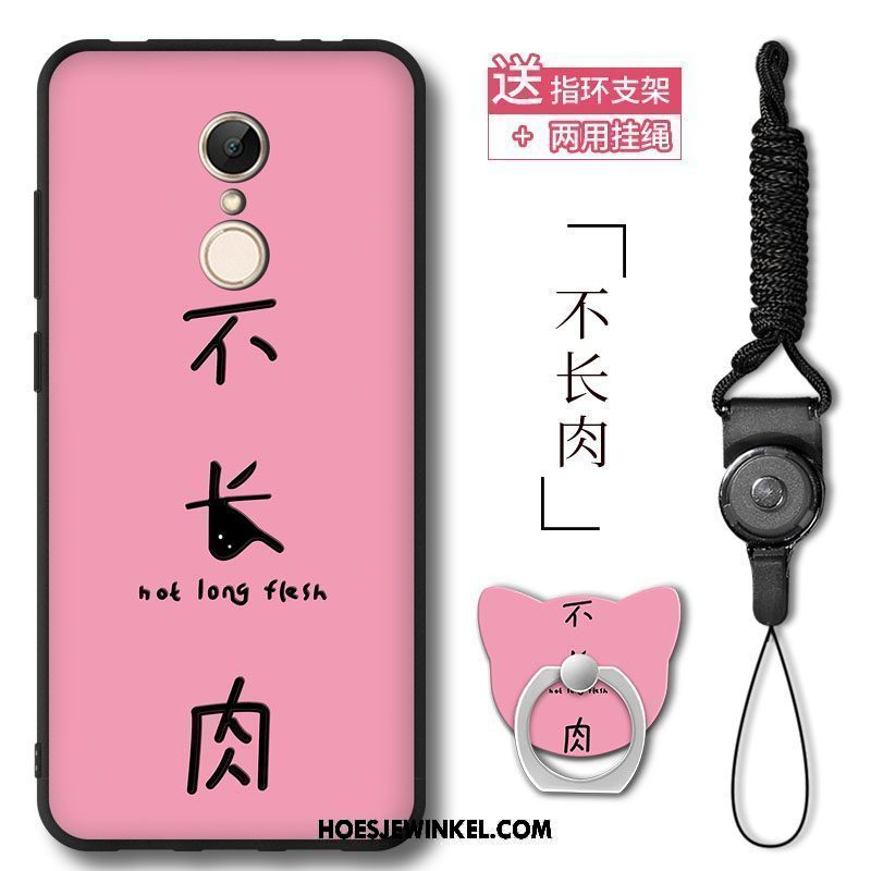 Xiaomi Redmi 5 Hoesje Mobiele Telefoon Mini Klittenband, Xiaomi Redmi 5 Hoesje Ring Hoes Beige