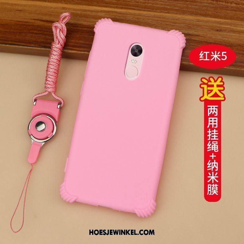 Xiaomi Redmi 5 Hoesje Nieuw Siliconen Persoonlijk, Xiaomi Redmi 5 Hoesje Mobiele Telefoon Rood Beige
