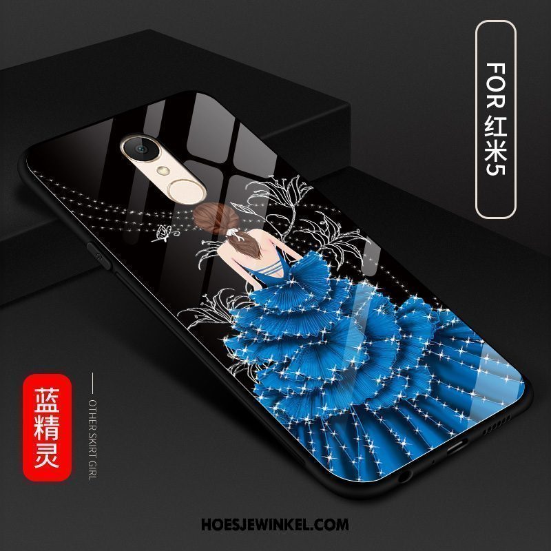 Xiaomi Redmi 5 Hoesje Rood Eenvoudige Mobiele Telefoon, Xiaomi Redmi 5 Hoesje Hoes Trend Beige