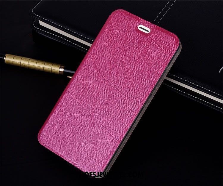 Xiaomi Redmi 5 Hoesje Rood Leren Etui Anti-fall, Xiaomi Redmi 5 Hoesje Mini Ondersteuning Beige