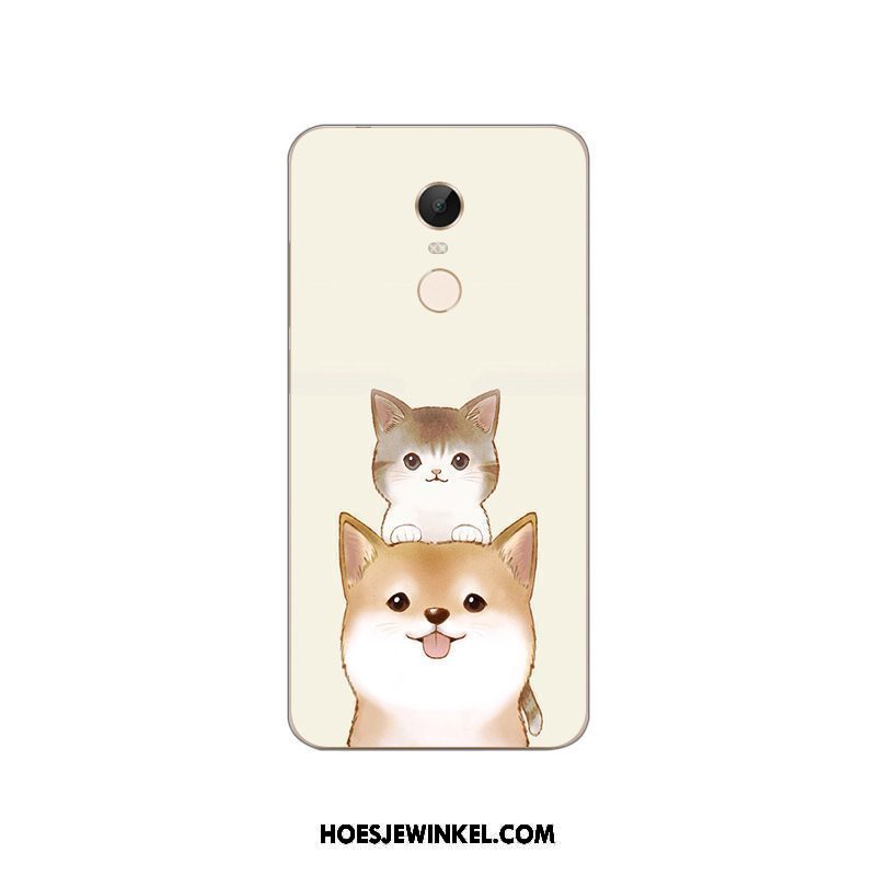 Xiaomi Redmi 5 Plus Hoesje Mobiele Telefoon Hoes Dierlijk, Xiaomi Redmi 5 Plus Hoesje Mini Bescherming Beige