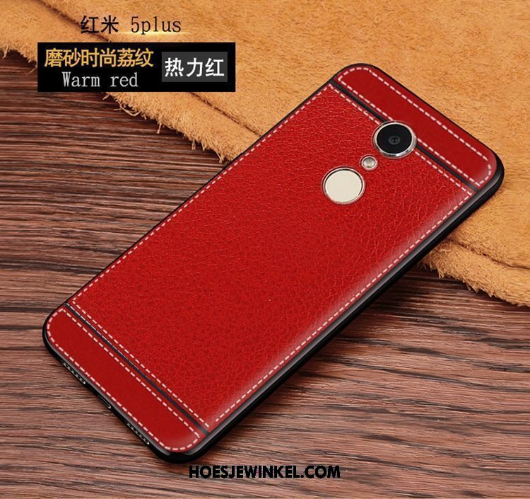 Xiaomi Redmi 5 Plus Hoesje Roze Persoonlijk All Inclusive, Xiaomi Redmi 5 Plus Hoesje Anti-fall Bescherming Beige