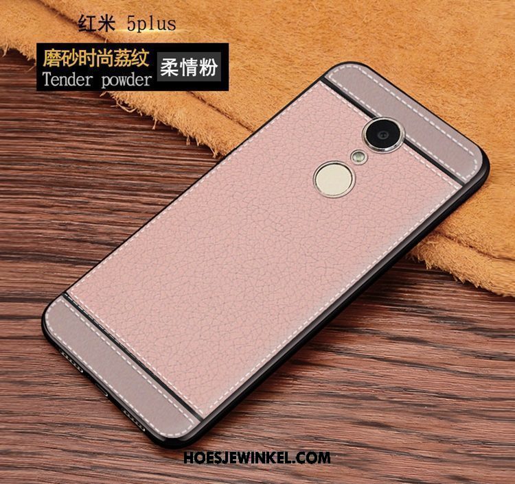 Xiaomi Redmi 5 Plus Hoesje Roze Persoonlijk All Inclusive, Xiaomi Redmi 5 Plus Hoesje Anti-fall Bescherming Beige