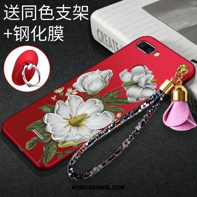 Xiaomi Redmi 6 Hoesje All Inclusive Rood Persoonlijk, Xiaomi Redmi 6 Hoesje Zacht Schrobben Beige