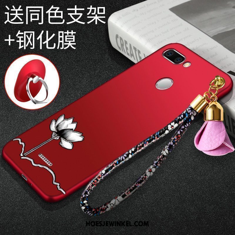 Xiaomi Redmi 6 Hoesje All Inclusive Rood Persoonlijk, Xiaomi Redmi 6 Hoesje Zacht Schrobben Beige