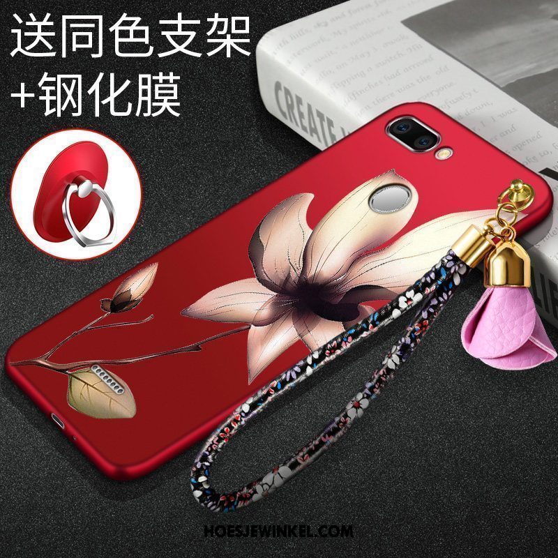 Xiaomi Redmi 6 Hoesje All Inclusive Rood Persoonlijk, Xiaomi Redmi 6 Hoesje Zacht Schrobben Beige