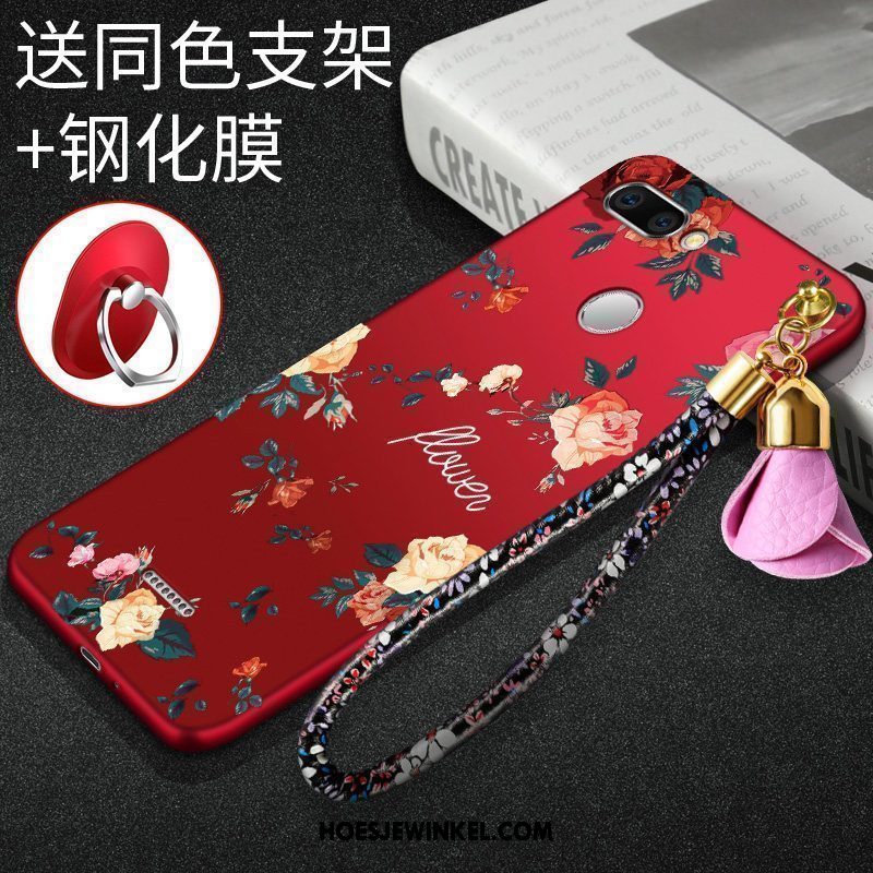 Xiaomi Redmi 6 Hoesje All Inclusive Rood Persoonlijk, Xiaomi Redmi 6 Hoesje Zacht Schrobben Beige