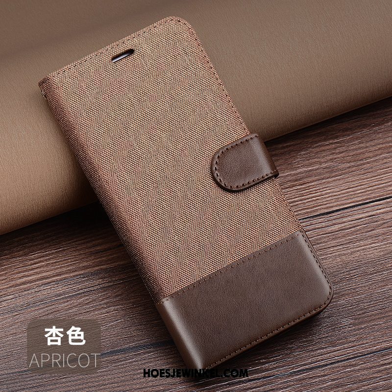 Xiaomi Redmi 6 Hoesje Anti-fall Leren Etui Mobiele Telefoon, Xiaomi Redmi 6 Hoesje Mini Clamshell Beige