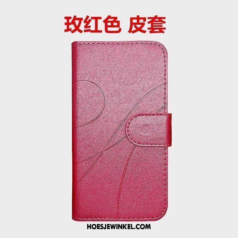 Xiaomi Redmi 6 Hoesje Folio Hoes Rood, Xiaomi Redmi 6 Hoesje Mini Zwart Beige