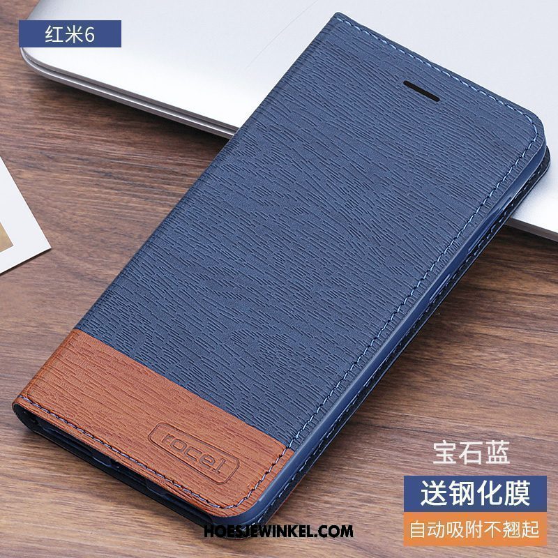 Xiaomi Redmi 6 Hoesje Folio Mobiele Telefoon Siliconen, Xiaomi Redmi 6 Hoesje Zacht Mini Beige