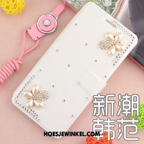 Xiaomi Redmi 6 Hoesje Hoes Rood Bescherming, Xiaomi Redmi 6 Hoesje Roze Leren Etui Beige