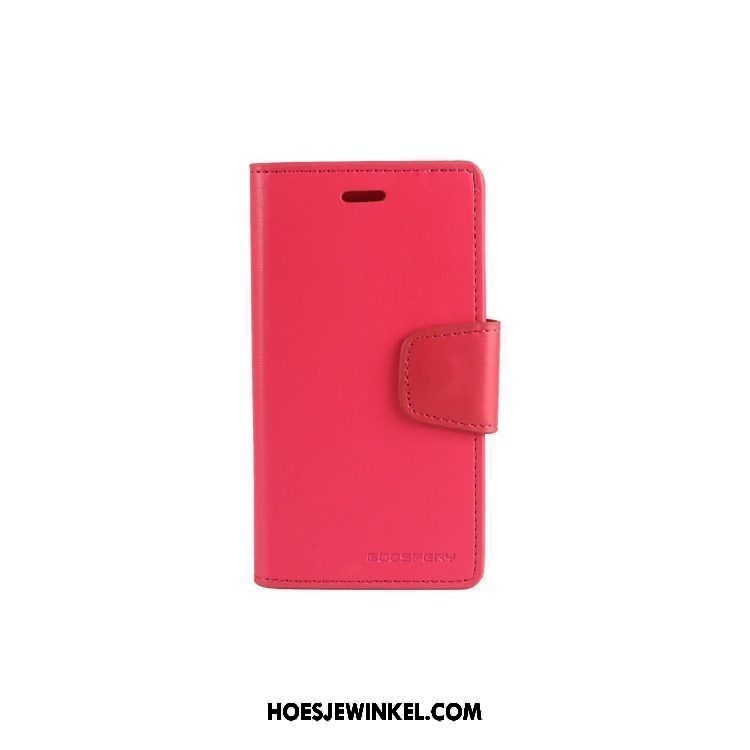 Xiaomi Redmi 6 Hoesje Leren Etui All Inclusive Geel, Xiaomi Redmi 6 Hoesje Rood Zacht Beige