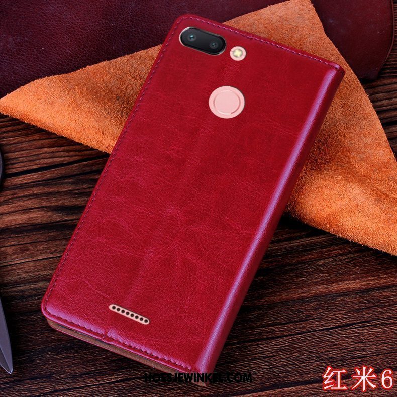 Xiaomi Redmi 6 Hoesje Leren Etui Siliconen Persoonlijk, Xiaomi Redmi 6 Hoesje Mobiele Telefoon Blauw Beige