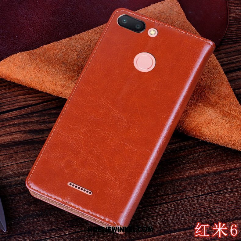 Xiaomi Redmi 6 Hoesje Leren Etui Siliconen Persoonlijk, Xiaomi Redmi 6 Hoesje Mobiele Telefoon Blauw Beige