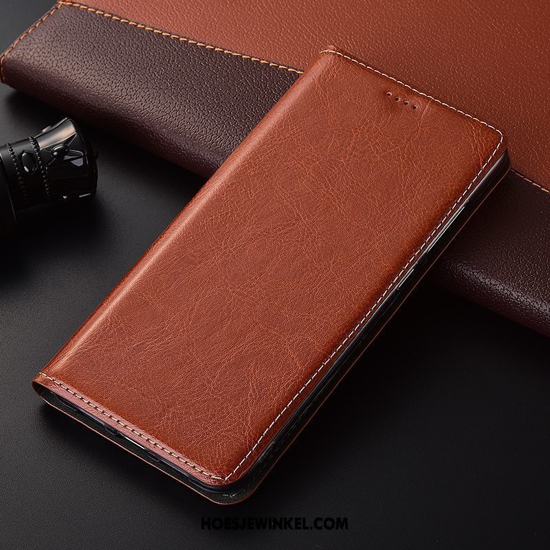 Xiaomi Redmi 6 Hoesje Mode Folio Leren Etui, Xiaomi Redmi 6 Hoesje Anti-fall All Inclusive Beige