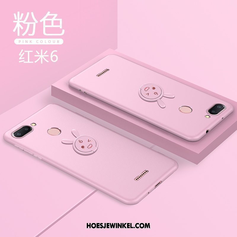 Xiaomi Redmi 6 Hoesje Siliconen Anti-fall Schrobben, Xiaomi Redmi 6 Hoesje Zacht Mini Beige