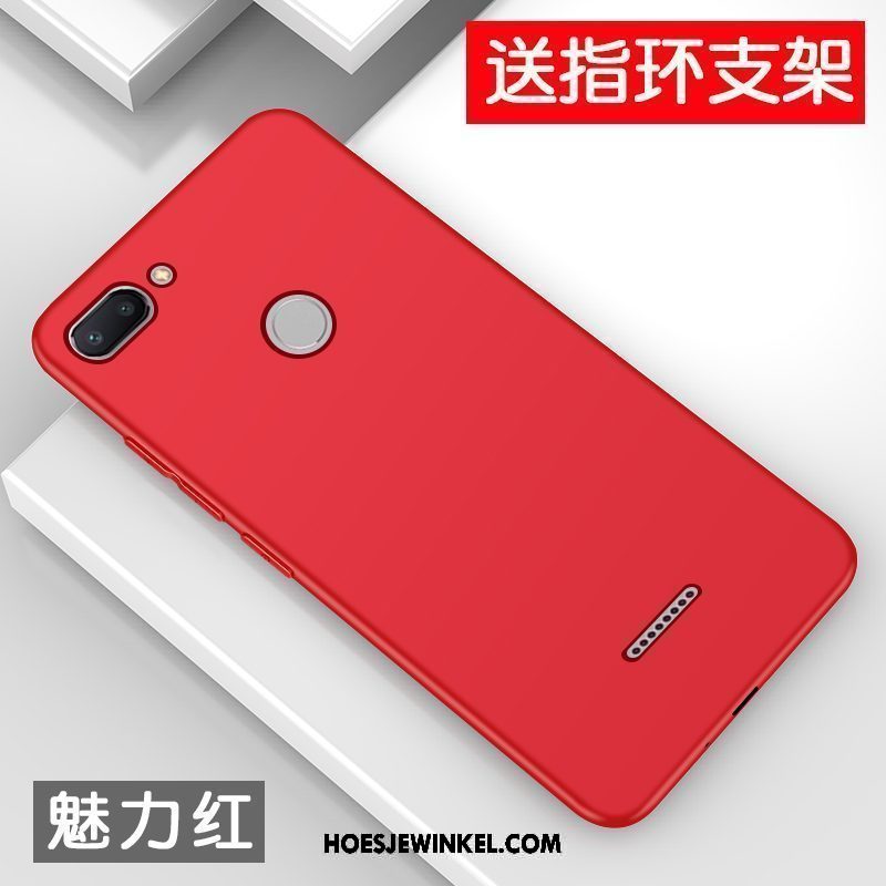 Xiaomi Redmi 6 Hoesje Trendy Merk Anti-fall Persoonlijk, Xiaomi Redmi 6 Hoesje Zacht Zwart Beige