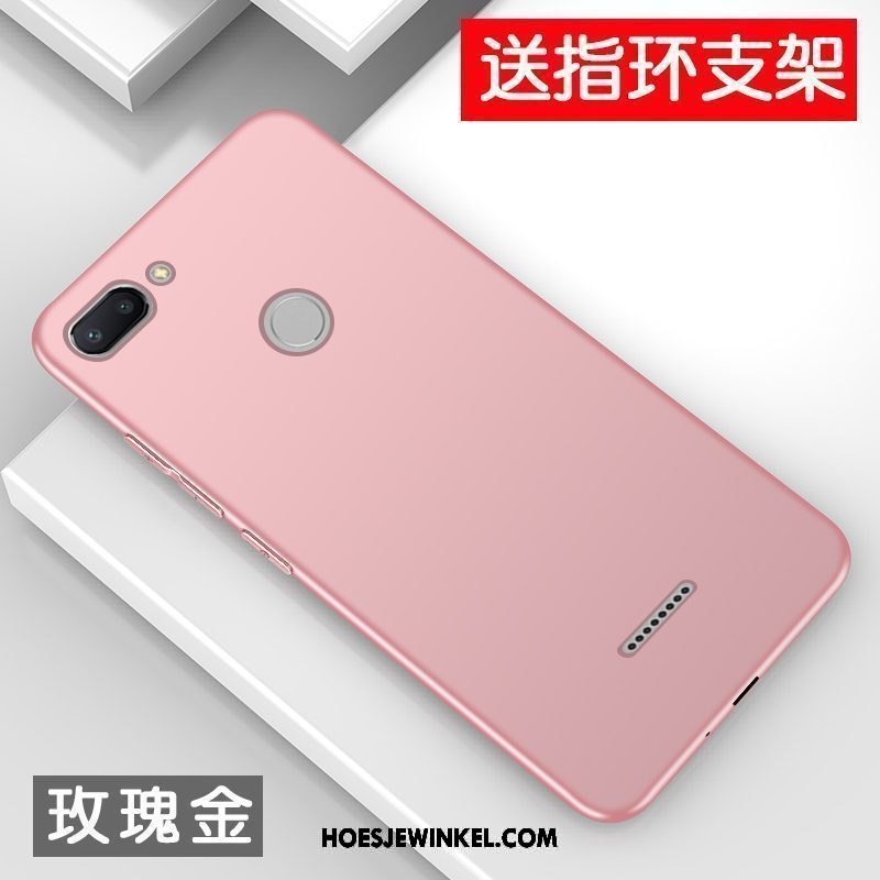 Xiaomi Redmi 6 Hoesje Trendy Merk Anti-fall Persoonlijk, Xiaomi Redmi 6 Hoesje Zacht Zwart Beige