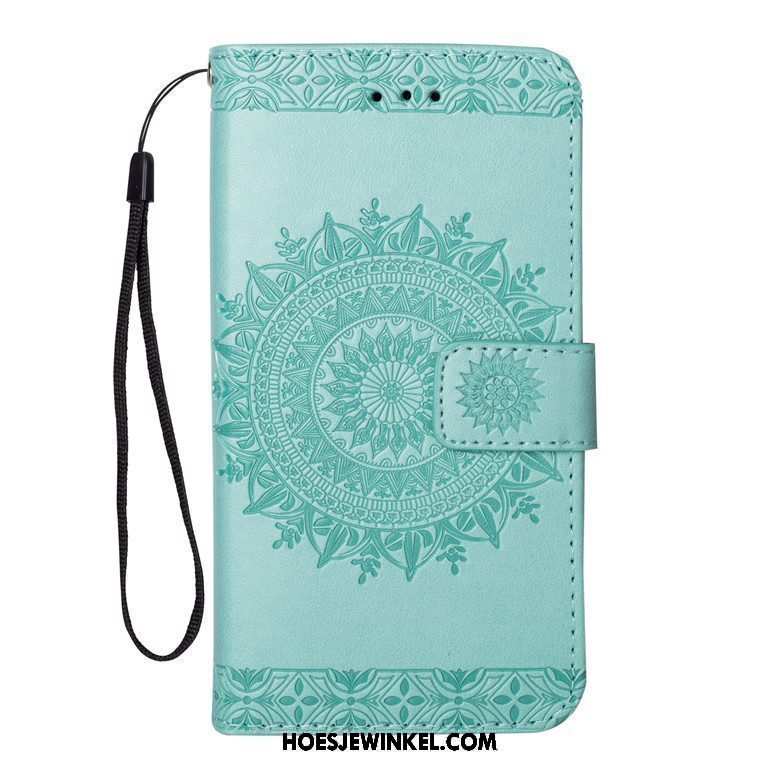 Xiaomi Redmi 6 Hoesje Zacht Bescherming Portemonnee, Xiaomi Redmi 6 Hoesje Leren Etui Blauw