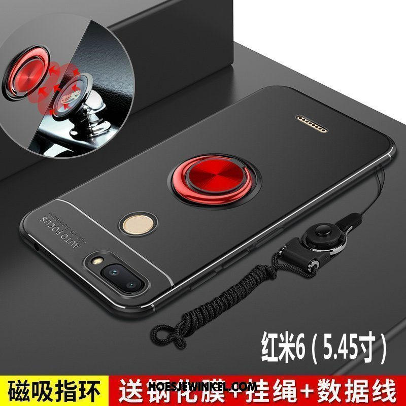 Xiaomi Redmi 6 Hoesje Zacht Mobiele Telefoon Ring, Xiaomi Redmi 6 Hoesje Anti-fall Mini Beige