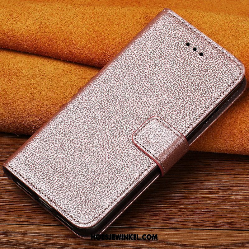 Xiaomi Redmi 6a Hoesje All Inclusive Hoes Kaart, Xiaomi Redmi 6a Hoesje Clamshell Portemonnee Braun