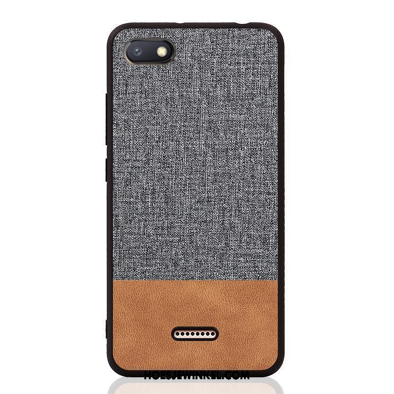 Xiaomi Redmi 6a Hoesje Blauw Bescherming Persoonlijk, Xiaomi Redmi 6a Hoesje Siliconen Trendy Merk Beige