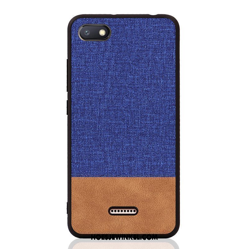 Xiaomi Redmi 6a Hoesje Blauw Bescherming Persoonlijk, Xiaomi Redmi 6a Hoesje Siliconen Trendy Merk Beige