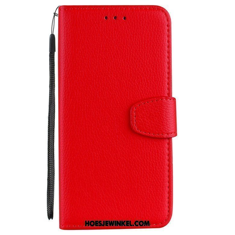 Xiaomi Redmi 6a Hoesje Blauw Folio Leren Etui, Xiaomi Redmi 6a Hoesje Zacht Hoes