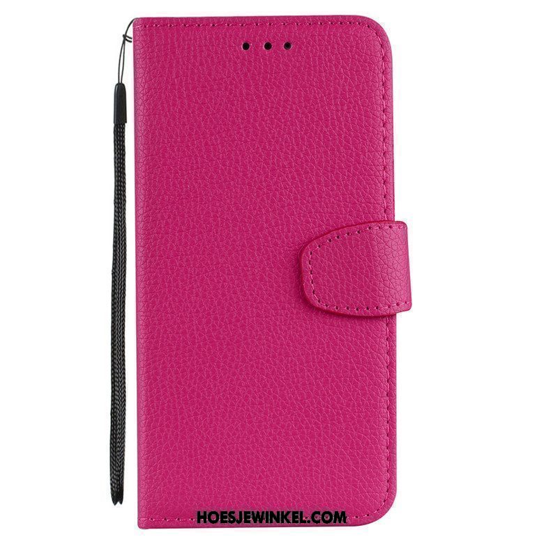 Xiaomi Redmi 6a Hoesje Blauw Folio Leren Etui, Xiaomi Redmi 6a Hoesje Zacht Hoes