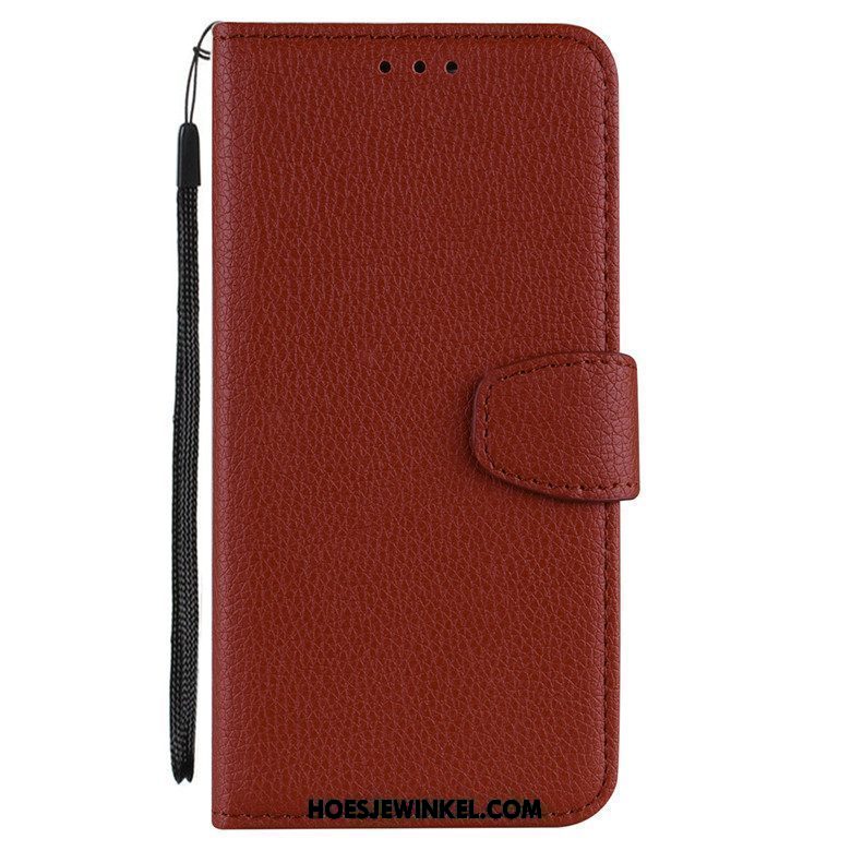 Xiaomi Redmi 6a Hoesje Blauw Folio Leren Etui, Xiaomi Redmi 6a Hoesje Zacht Hoes