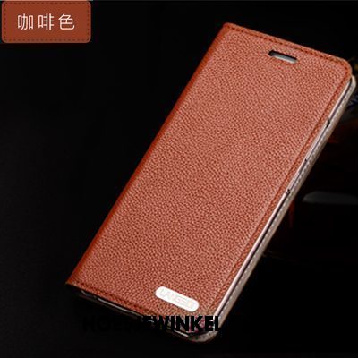 Xiaomi Redmi 6a Hoesje Echt Leer Bescherming Portemonnee, Xiaomi Redmi 6a Hoesje Mobiele Telefoon Leren Etui