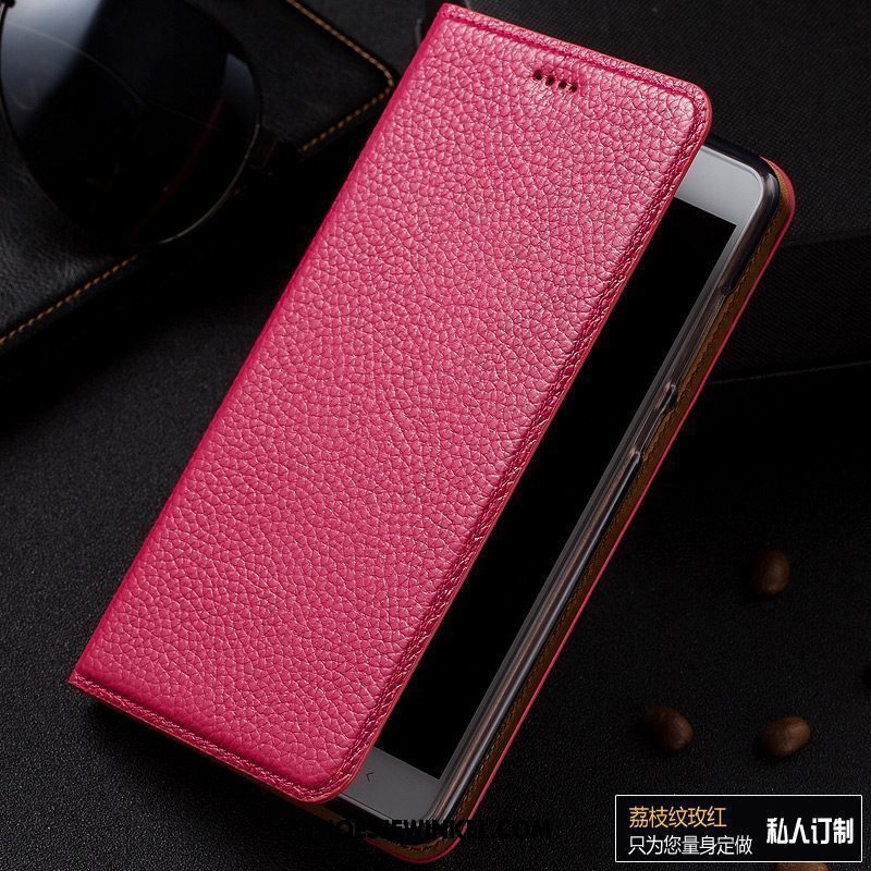 Xiaomi Redmi 6a Hoesje Folio Soort Aziatische Vrucht Leren Etui, Xiaomi Redmi 6a Hoesje Roze Bescherming