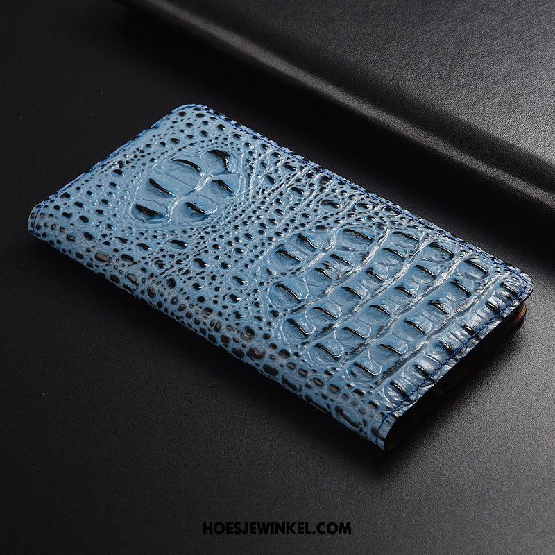 Xiaomi Redmi 6a Hoesje Krokodil Hoes Jeugd, Xiaomi Redmi 6a Hoesje Bescherming Leren Etui