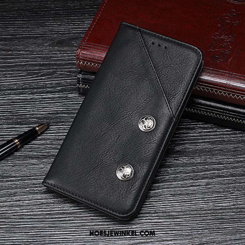 Xiaomi Redmi 6a Hoesje Mobiele Telefoon Anti-fall Leren Etui, Xiaomi Redmi 6a Hoesje Hoes Braun