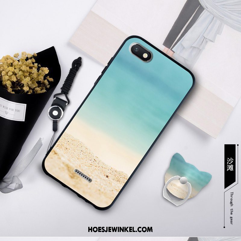 Xiaomi Redmi 6a Hoesje Mobiele Telefoon Tempereren Hanger, Xiaomi Redmi 6a Hoesje Geschilderd Zacht Beige