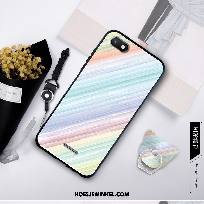 Xiaomi Redmi 6a Hoesje Mobiele Telefoon Tempereren Hanger, Xiaomi Redmi 6a Hoesje Geschilderd Zacht Beige