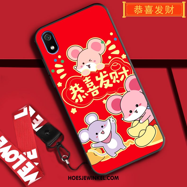 Xiaomi Redmi 7a Hoesje Bescherming All Inclusive Mobiele Telefoon, Xiaomi Redmi 7a Hoesje Spotprent Hoes Beige