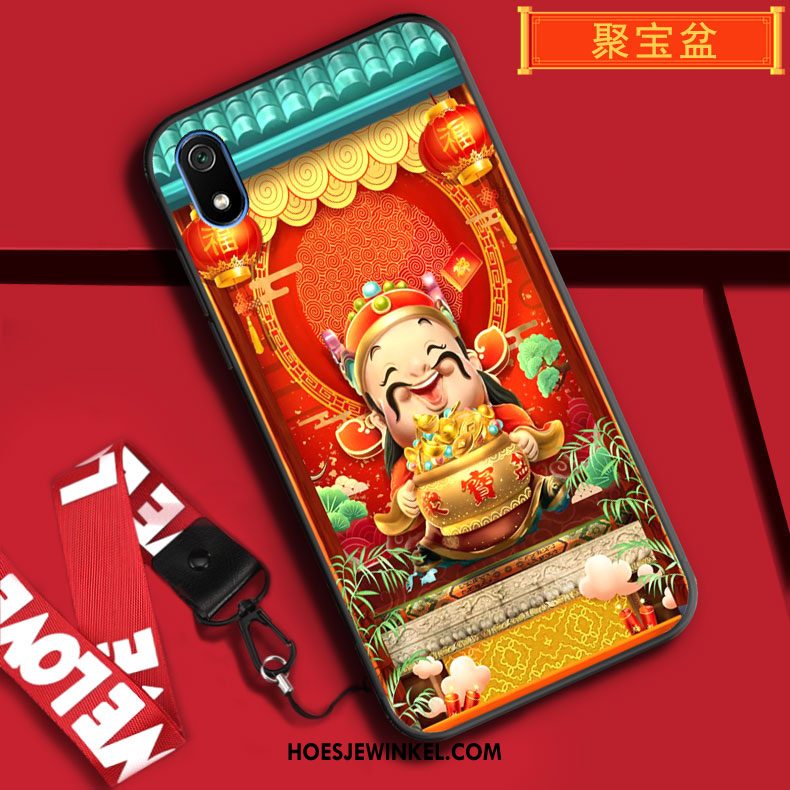 Xiaomi Redmi 7a Hoesje Bescherming All Inclusive Mobiele Telefoon, Xiaomi Redmi 7a Hoesje Spotprent Hoes Beige