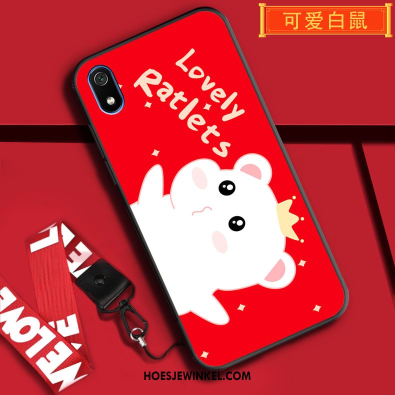 Xiaomi Redmi 7a Hoesje Bescherming All Inclusive Mobiele Telefoon, Xiaomi Redmi 7a Hoesje Spotprent Hoes Beige